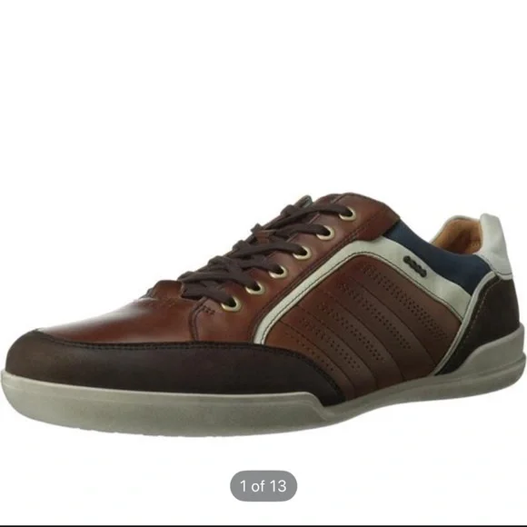 Ecco | brown enrico retro shoes | size 41 M 7.5 in excellent used condition - Picture 1 of 10